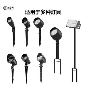 Lampe d'extérieur à poteau d'insertion au sol, lampe LED étanche, lampe de jardin à poteau haut, projecteur, poteau d'insertion au sol en fonte - Product Image 2