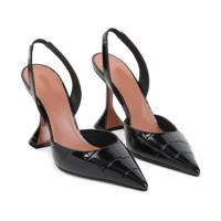 Chaussures pour femmes effet croco, slingback, haute qualité, fabriquées à la main, chaussures de bureau pour femmes, talons pour le printemps et l'automne