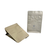 Sacs d'emballage pour café Cailyn à fond plat, laminés en PE, 4 couches, toucher doux, recyclables, avec valve d'air, fermeture éclair, certifiés LFGB/FDS