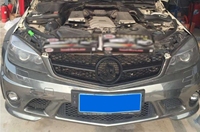 Grille de calandre pour C63 2008 2009 2010 2011 M-Benz W204 Classe C Noir 1PC