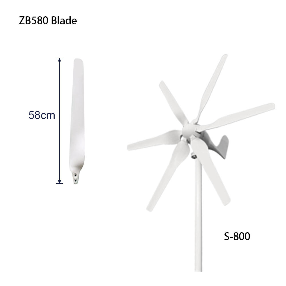 Wholesale Price White Nylon High Power Long Lifespan Wind Turbine Delta