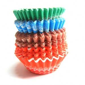 Papel Antiadherente de 80 g/m², Colorido y Resistente a la Grasa, para Hacer Moldes Redondos para Muffins y Cupcakes - Product Image 2