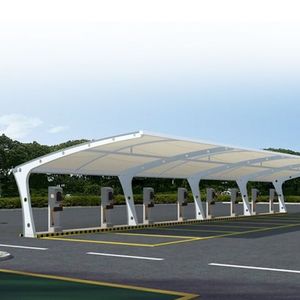 Installation <span class=keywords><strong>de</strong></span> carports <span class=keywords><strong>électrique</strong></span>s à grande échelle pour vélos et scooters, hangars à structure <span class=keywords><strong>de</strong></span> membrane pour charger les garages <span class=keywords><strong>de</strong></span> stationnement - Product Image 3