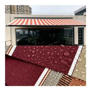 High quality waterproof outdoor fabric soft touch spun polyester fabric for awning outdoor cover