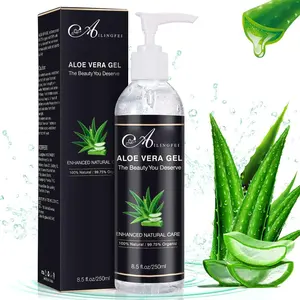 Wholesale Private Label Korean Aloe Vera Gel 100 Pure Natural Soothing Whitening For Body Hair Organic Gel De Aloe Vera