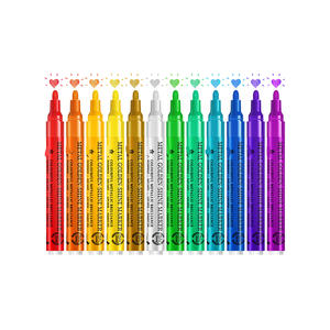 Marqueurs de peinture acrylique vifs et brillants pour le dessin, l'illustration, l'artisanat décoratif et les projets de bricolage avec des couleurs durables - Product Image 1