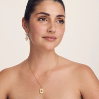 Collier en or Antique, bijoux en saphir, médaillon mauvais œil, argent 925