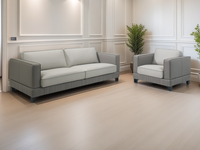 Ensemble de canapés en cuir/tissu de luxe moderne de haute qualité, couleurs et dimensions personnalisées, canapé modulaire de style mi-moderne pour villa par ARREDAMENTI