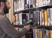 SUNLAN Mini étiquette LED UHF avec lumière flash LED RFID passive à longue portée pour la gestion des câbles à fibres optiques de fichiers de livres 860-960MHz