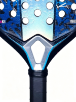Raquette de padel en fibre de carbone hybride professionnelle
