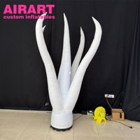 Modèle de corail blanc gonflable sur mesure pour la décoration d'événements, ornements de ballons gonflables en forme de corail marin