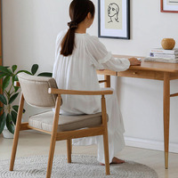 Salon moderne meubles de loisirs fauteuil canapé chaise en bois en tissu