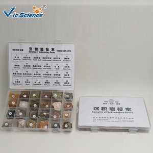 Muestras de rocas y minerales en bruto, espécimen de Strata sedimentaria, ayudas para enseñanza de geología - Product Image 3