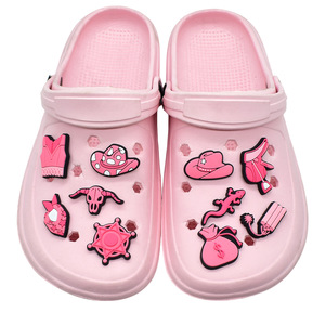 Breloques pour chaussures en PVC souple de la série Denim Women avec boucles décoratives amovibles, couleur personnalisée, 2,5-3,5 cm - Product Image 3