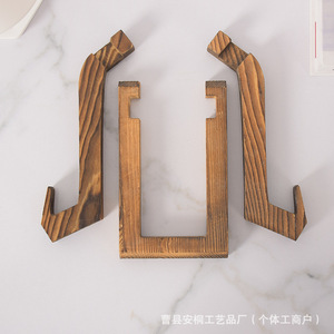 Wooden Recipe Rack Solid Wood <b>Desktop</b> Holder For Books And Electronics Kitchen Display Stand <b>Shelf</b> - Product Image 5