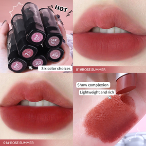 OEM Wholesale <strong>Custom</strong> <strong>Lipstick</strong>, Velvet Matte &amp; Brightening Lip Glaze, Long-Lasting Color, MINSHZEE Lip Glaze - Product Image 3