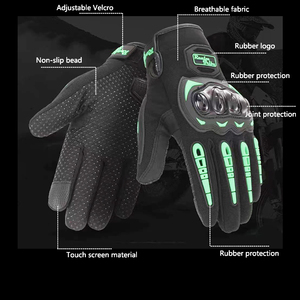 Gants <span class=keywords><strong>de</strong></span> <span class=keywords><strong>moto</strong></span> en spandex à doigts entiers <span class=keywords><strong>pour</strong></span> une conduite sécurisée et des activités <span class=keywords><strong>de</strong></span> plein air. Design unisexe. Écran tactile disponible. - Product Image 3