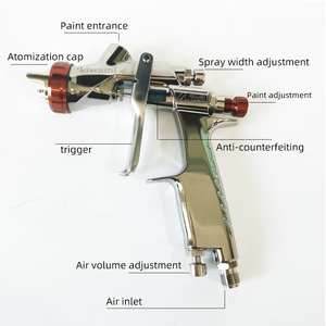 <span class=keywords><strong>Pistolet</strong></span> à peinture HVLP manuel ANEST KIWAMI du Japon pour voiture, mobilier et peinture automobile 1.4/1.6mm - Product Image 5