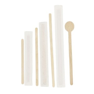 Eco Friendly Custom Birch <span class=keywords><strong>Wooden</strong></span> Square Head Coffee Stir Sticks Beba Agitadores com Gravura Do Logotipo para Café e Bar - Product Image 3
