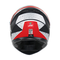 Casque de moto intégral ABS VF105 homologué DOT, casque de sécurité unisexe pour la conduite sportive avec visière noire pour adultes