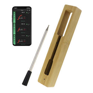 Termómetro Inalámbrico para Cocina con Monitoreo Remoto de 16 pies, Termómetro Digital para Carne para Asar a la Parrilla y Asador Giratorio - Product Image 1