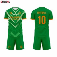Ensemble de maillots de football en gros, impression par sublimation, polyester respirant et léger, pour équipes de football unisexes, clubs, Calcio Attrezzatura