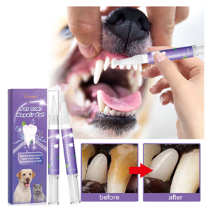 पालतू दांत साफ करने वाले पेन कुत्ते बिल्ली टार्टर पट्टिका को हटाने की ताजा सांस साफ दांत डेओडोरेंट मरम्मत गम पालतू जानवर मौखिक देखभाल - Product Image 2
