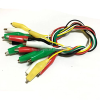 1 Juego / 10 Piezas, Cables de Prueba de Doble Extremo para Mantenimiento, Cables de Conexión de 46 cm con Pinza de Cocodrilo y Cable, Gran Venta