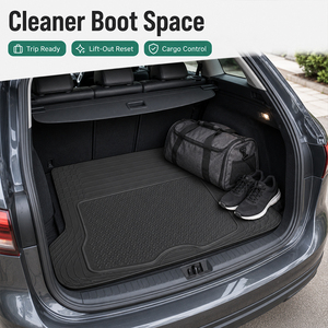 Alfombrilla para Maletero de Coche XL, 140x110cm, 18mm de Grosor, PVC Resistente con Rayas, Protector de Carga, Envío Directo desde la UE, Ajustable a la Medida, Disponible en Polonia - Product Image 4