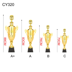 DEMO haut de gamme événement sportif Souvenir grand or argent métal trophée récompense coupe européenne haut jeu de football trophée Champions Cup - Product Image 2