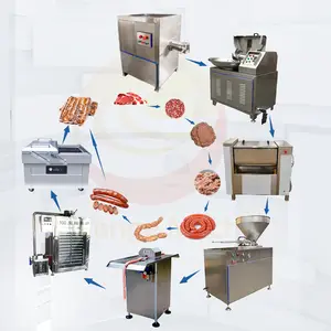 Automatic Volumetric Hydraulic Rapid Electric Suasage Filler Process/sausage Stuffing Machine