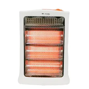 Household portable quartz tabletop electric heater with 600/1200w indoor independent heating tube