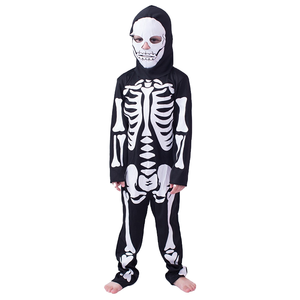 Costumi di Halloween per Bambini, Personaggi <span class=keywords><strong>Scheletro</strong></span> e Fantasma Fluorescenti, Tuta Intera per Spettacoli e Feste - Product Image 2