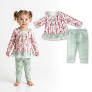 Nuevo Diseño de Ropa para Niños, Conjuntos de Ropa para Bebés Niñas, Conjuntos de Pantalones de Manga Larga para Navidad - Product Image 2