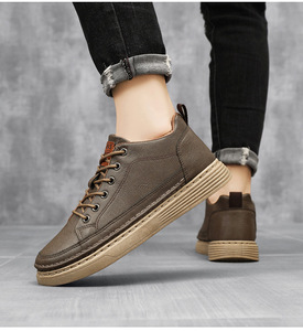 Zapatillas de vestir para hombre de estilo nicho, transfronterizas, de talla grande, blancas, de caña baja, modernas, para ocio, deportes y caminar. - Product Image 3