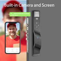 Cerradura Inteligente Electrónica Impermeable 6085/6590 con Reconocimiento Facial 3D, Palma de la Mano, Memoria en la Nube, Tarjeta SIM, para Puertas de Aluminio/Madera, App Tuya