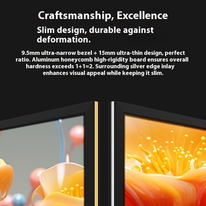 شاشة عرض بإطار ثابت ، شاشة عرض للمسرح المنزلي فائقة الدقة 4K مع حافة مخملية سوداء - Product Image 3