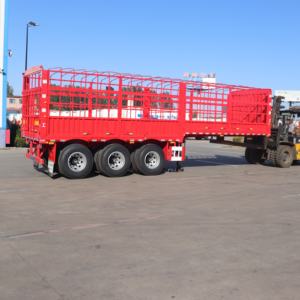 Venta caliente Transporte <span class=keywords><strong>de</strong></span> carga utilitario 40ft 60 Ton 3 Axle Fence Dropside Semi Trailer Precio <span class=keywords><strong>de</strong></span> fábrica - Product Image 2