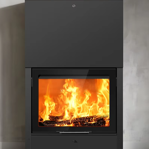 Sistema di Lavaggio ad Aria <span class=keywords><strong>con</strong></span> Porta Scorrevole Verticale in <span class=keywords><strong>Vetro</strong></span>, Stufa a Legna su Misura per Riscaldamento Villa - Product Image 1