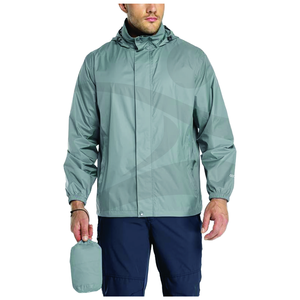 Veste coupe-vent de haute qualité, design personnalisé, style coupe-vent, longue, à capuche, légère, imperméable, pour hommes, randonnée, coupe-vent, softshell - Product Image 1