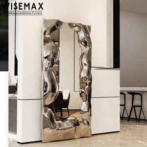 Gương Trang Trí Nội Thất Nghệ Thuật WISEMAX, Bằng Kim Loại, Hình Chữ Nhật, Gương Treo Tường Hiện Đại Độc Đáo Cho Phòng Khách - Product Image 2