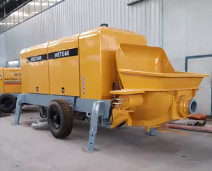 Pump Concrete Factory 60m3/h Mobile Portable Concrete Line Pump Trailer Mounted Type/diesel Stationary Concrete Pump Machine For Sale