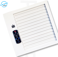 Grille d'aération motorisée à commande électrique, régulateur de flux d'air en aluminium pour CVC