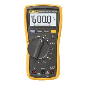 มัลติมิเตอร์แบบดิจิตอลพกพา 115, True RMS, 10A AC สูงสุด, 10A สูงสุด, 600V AC - Product Image 2