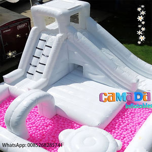 Pelotas para Piscina de Pelotas, Casa Inflable Blanca, Set de Juego Suave, Parque Infantil Exterior, Equipo de Juego Suave Personalizado, Castillo Hinchable con Protección UV - Product Image 1