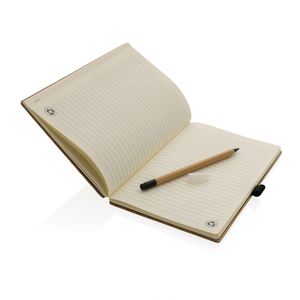 Promotional Custom Logo Eco Friendly <b>A5</b> Bamboo Hardcover Digital Printing Business Notebook Notedpad Journal Office Use Meeting - Product Image 2