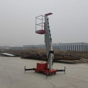 4 м 6 м 8 м 10 м регулируемая высота подъема одна мачта из алюминиевого сплава Рабочая платформа портативный мобильный Электрический подъемник - Product Image 6