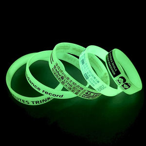 Usine Pas Cher Personnalisé Votre Propre Logo Personnalisé Imprimé Unique Silicone Caoutchouc PVC Bracelet Main Bande - Product Image 6