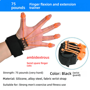 Expansor de Mão para Reabilitação, Treinador de Dedos, Dispositivo de Exercício de Força de Pegada, Gripper Portátil de Plástico Dobrável - Product Image 3