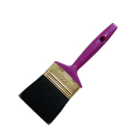 Outils de décoration pour la maison, pinceau de peinture de 70 mm, 40 % poils, 60 % filaments creux en PET et PBT avec manche ergonomique en plastique